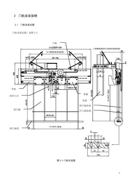 西奥easy-con中分双折门机说明书 - 电梯114
