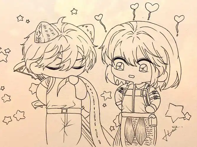 临摹  #手绘  #q版人物  #人鱼陷落  #漫画  #自学画画  #原耽女孩