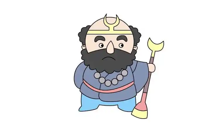 沙僧卡通人物简笔画