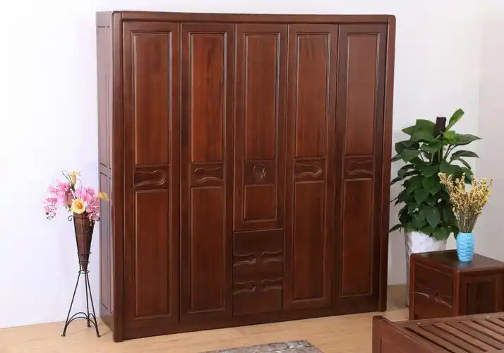 全胡桃木五门衣柜