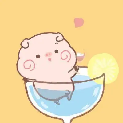 呆萌可爱的小猪猪微信头像做一个精致的猪猪女孩