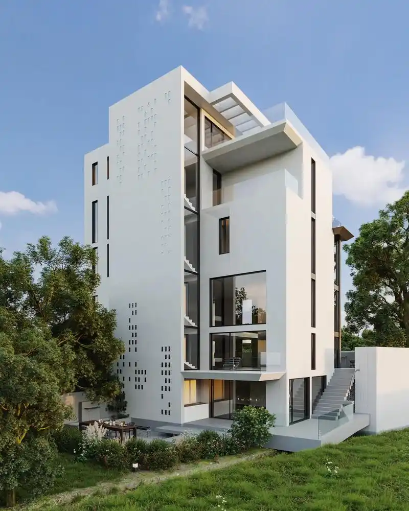 别墅外观效果图,末尾有彩蛋!:)#效果图表现 #设计案例分享 - 抖音