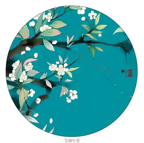 背景 古风 古韵 中国风 手帐素材 插画 手绘 彩绘 头像 壁纸