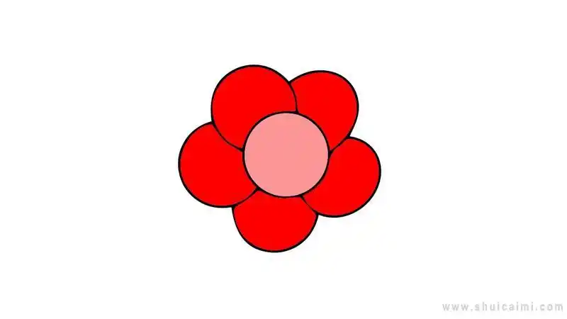 小红花简笔画怎么画小红花简笔画图片