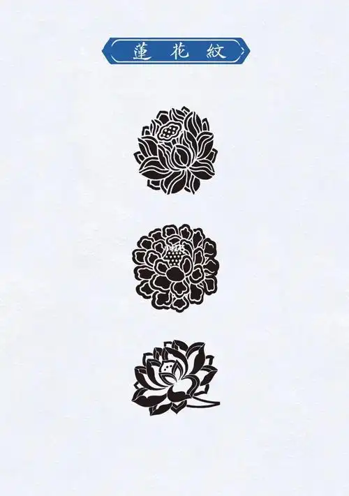 传统纹样 莲花纹 素材积累