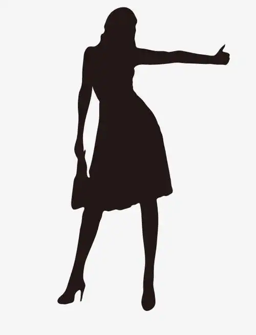 人物剪影免抠素材免费下载_觅元素51yuansu.com