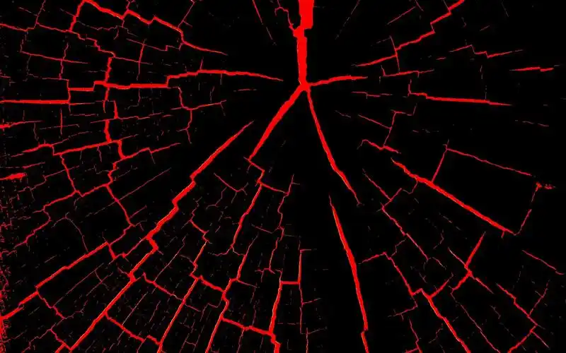 裂缝,黑色和红色,抽象 1242x2688 iphone 11 pro/xs max 壁纸,图片