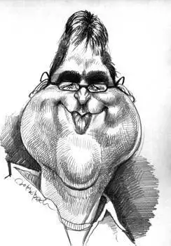 夸张变形素描漫画像欣赏02