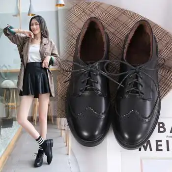 小皮鞋女高跟加绒英伦风黑色搭配软底正装职业秋冬工作鞋黑色8887亚光