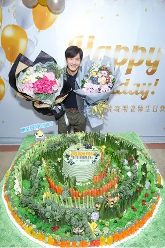 黄晓明生日会摄影写真图片