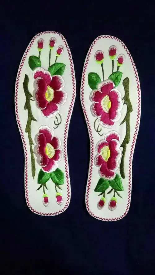 亚平绣纺鞋垫样图