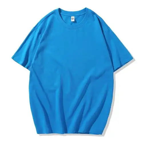 全棉半袖啄木鸟t恤男重磅纯棉圆领短袖夏季纯色打底衫长绒棉t恤衫