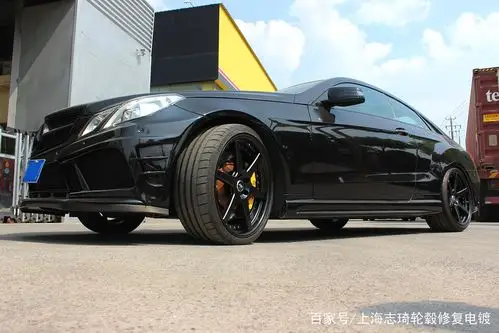 奔驰轮毂改色修复装车show