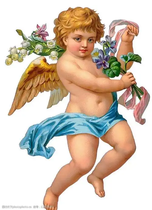 小天使油画图片