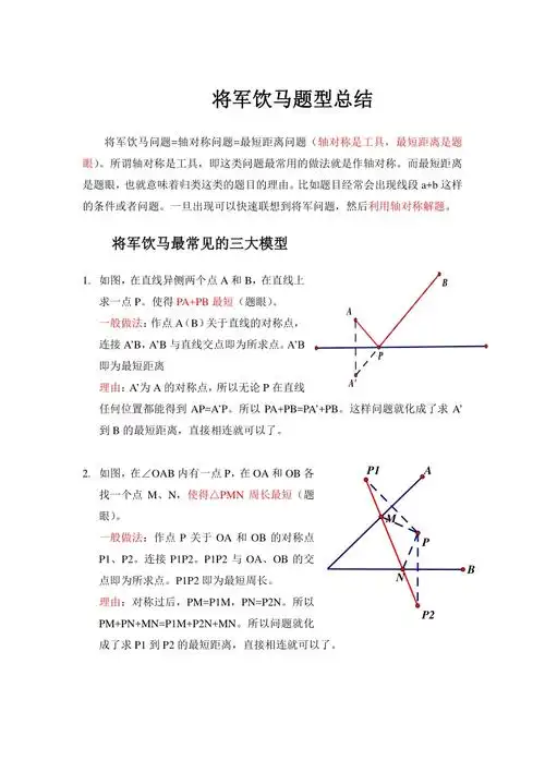 将军饮马题型总结pdf