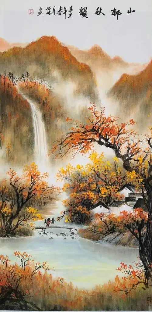 画家周佑林——古韵幽香,诗情画意作品鉴赏|山水画|写意|齐白石|花鸟