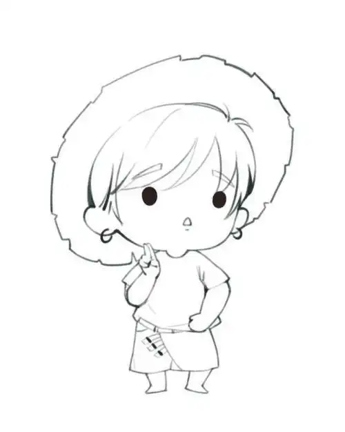 非常容易的华晨宇简笔画