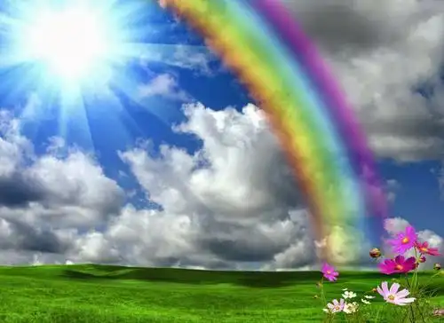 风雨过后有彩虹黑板报黑板报图片素材