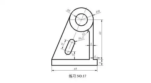 最基础autocad新手练习图参考看看你会画几个