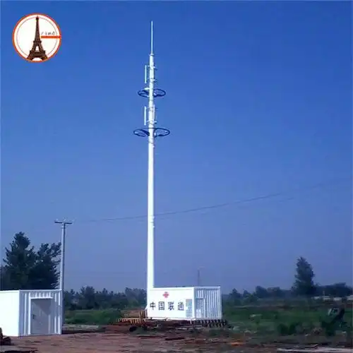 加工定做楼顶5g通信基站抱杆 电信移动联通专用信号塔5g杆