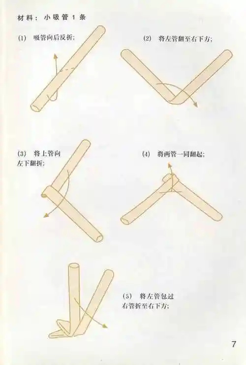 吸管星星 塑料管星星怎么折_华夏智能网