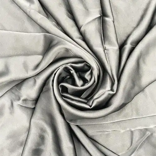 新品染色桑蚕丝醋酸服装面料醋酸绢丝缎178gsm宽幅160cm