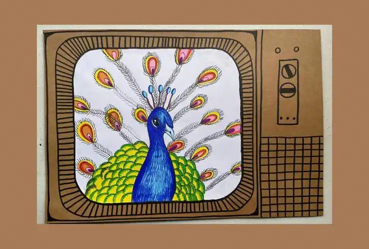 马克笔手绘孔雀08