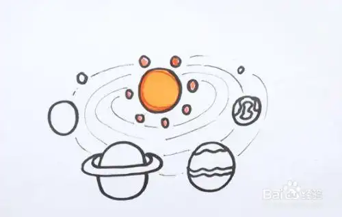 银河的儿童画怎么画