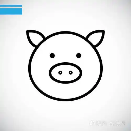 猪平面图标插画-正版商用图片0nfumb-摄图新视界