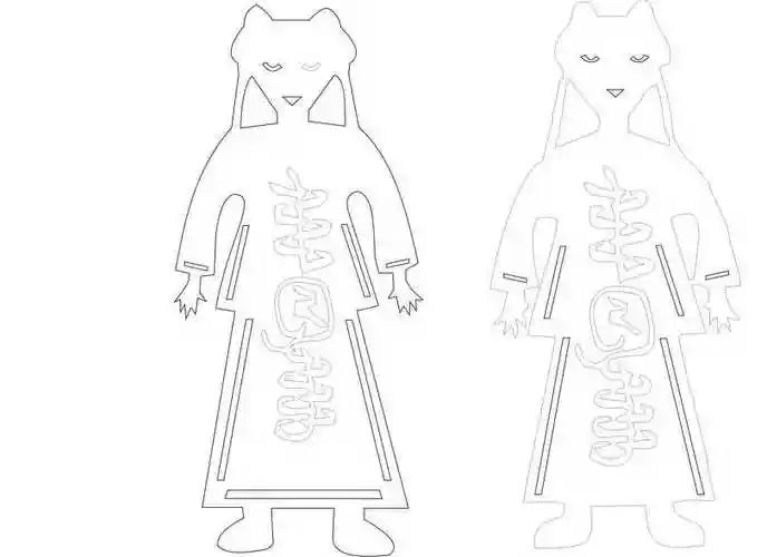 无心法师里岳绮罗的小纸人是怎么剪的?