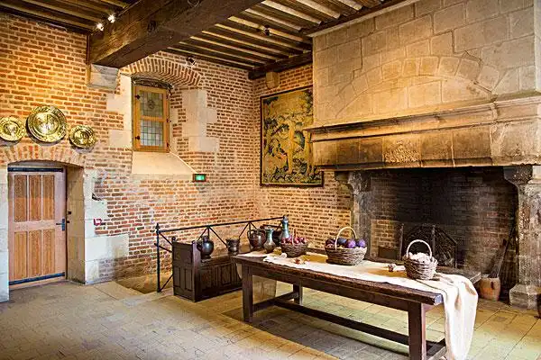 厨房,城堡,家,达芬奇,昂布瓦斯,卢瓦尔河,中心,法国