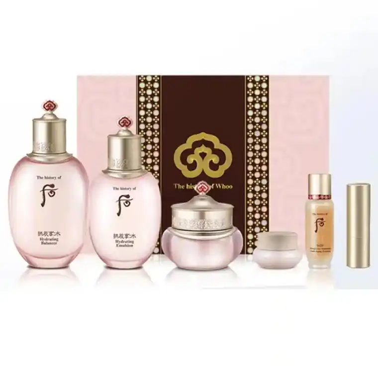 韩国后 拱辰享水沄清透系列礼盒六件套 - 抖音