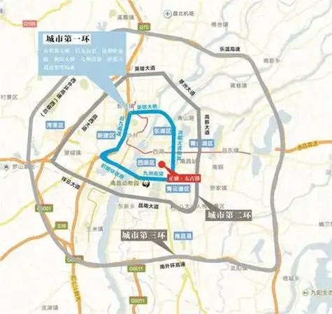 包括:一环路,二环路,三环路.