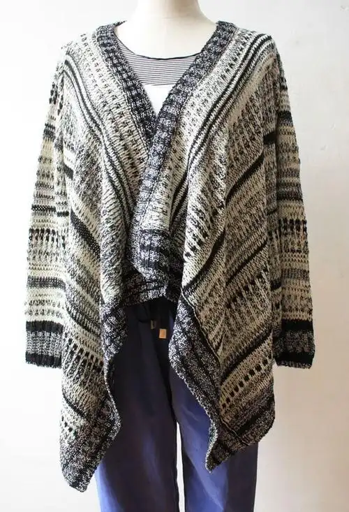 毛衣编织小外套搭配