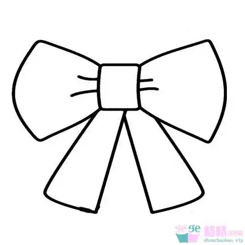 蝴蝶结简笔画图片大全 蝴蝶结简笔画图片 儿童国画 百人简笔画 儿童简