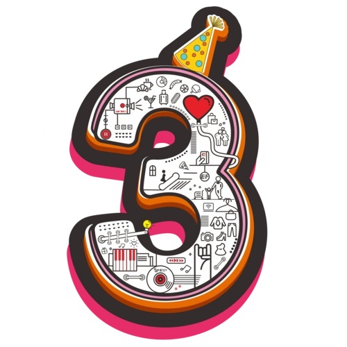 艺术字体数字3图片大全