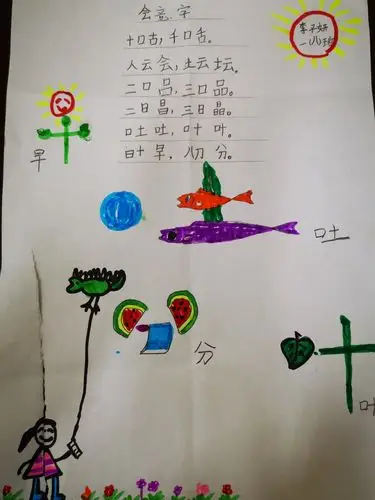 卓越八班班级知阅报第二期———有趣的会意字