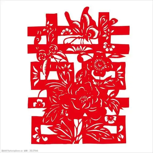 双喜喜字剪纸图片图片-图行天下图库