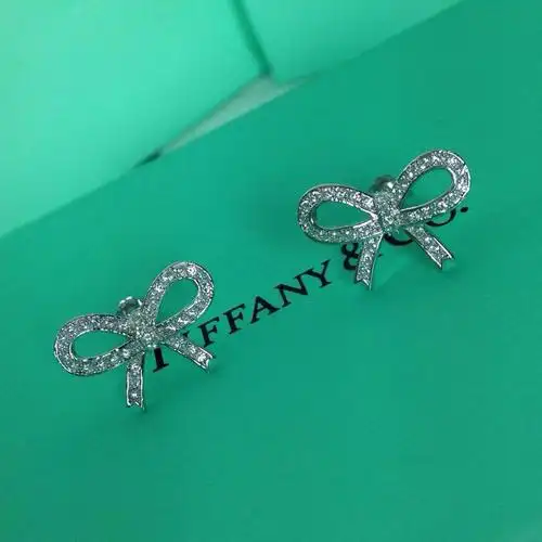tiffany&co微钻蝴蝶结耳钉