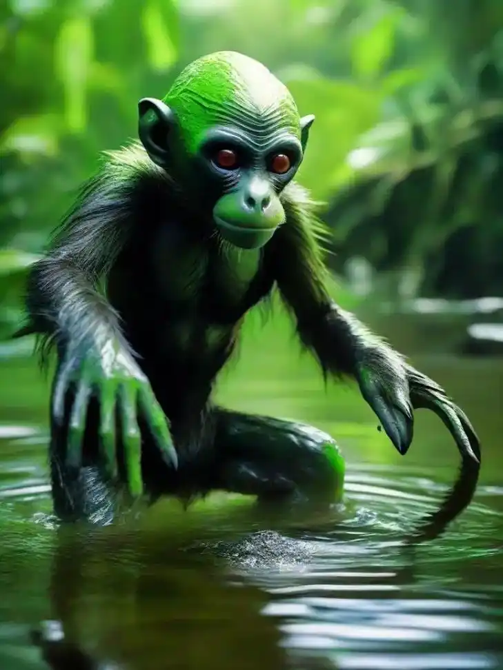 水猴子?#ai绘画 - 抖音