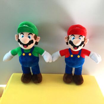 bgtqz超级玛丽马里奥兄弟手办supermario玩偶公仔毛绒玩具儿童生日