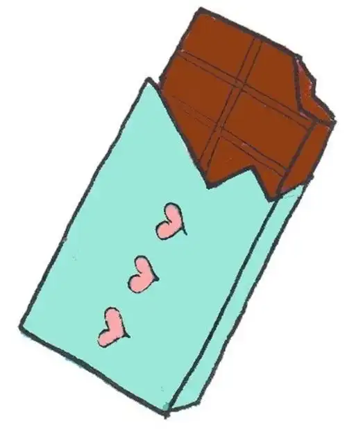 巧克力的简笔画怎么画巧克力的简笔画图片