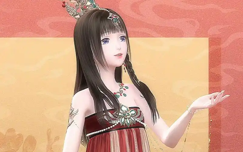 闪耀暖暖云上乐舞 红裙古风版