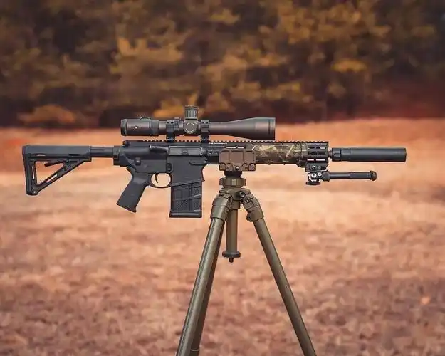 微声杀阵拧上消音器压低帽檐哒