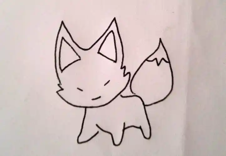 2022最新简笔画狐狸简笔画狐狸的简单画法