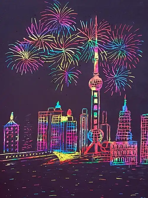 我的刮画作品 欢度国庆 - 堆糖,美图壁纸兴趣社区