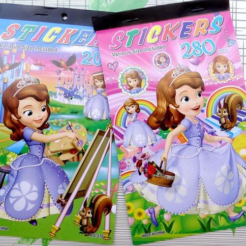 迪土尼 苏菲亚公主贴画本 儿童可爱卡通动漫贴纸 平面奖励贴纸