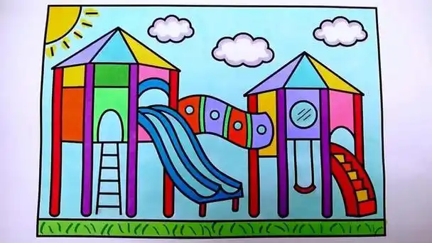 画(第1页)儿童简笔画游乐场的简单画法儿童画游乐园简笔画(第1页)有关