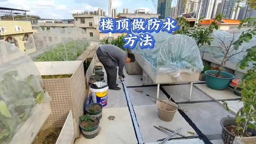 楼顶种菜做防水涂料三层,养鱼养龟种菜不漏水,简单又耐用