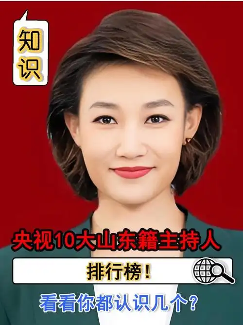 中国10大山东籍主持人排行榜!